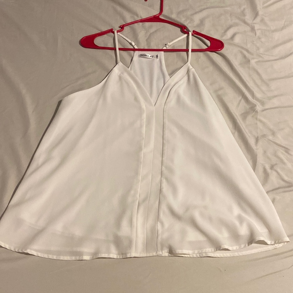 Forolav White Tank Top (purchased from Amazon)